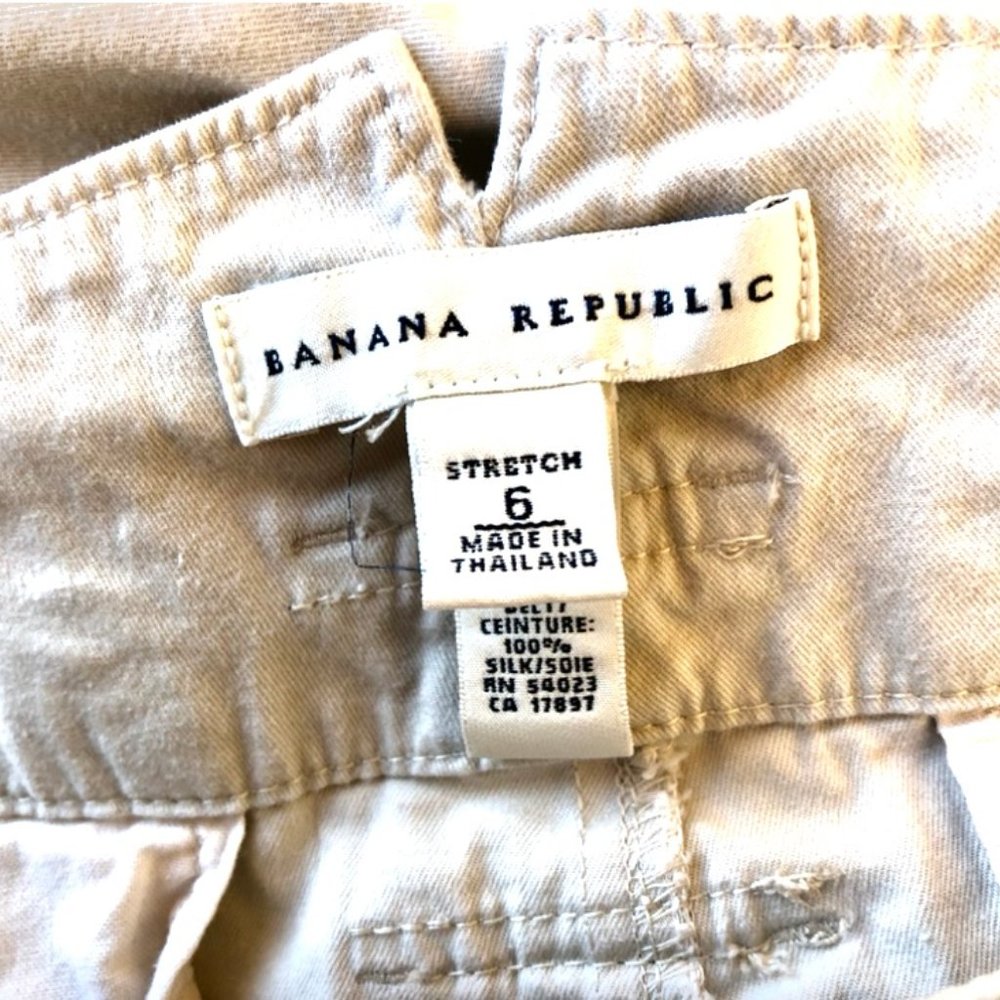 Banana Republic Ivory Palazzo Wide Leg Chino Pant ALTERED LENGTH - Picture 5 of 7
